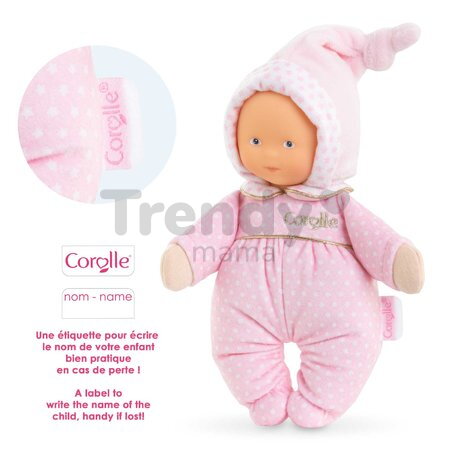 Bábika Babidoux Starry Dreams Mon Doudou Corolle s modrými očami a hrkálkou 20 cm od 0 mes