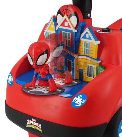 Odrážadlo Spidey Adventure Ride On Kiddieland so zvukom a svetlom od 12 mes