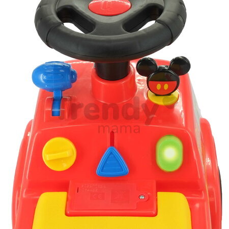 Odrážadlo hasičské auto Mickey Fire Truck Kiddieland so zvukom a svetlom a úložným priestorom pod sedadlom od 12 mes