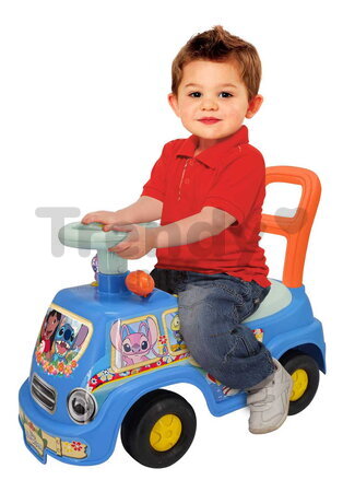 Odrážadlo Stitch Adventure Ride On Kiddieland so zvukom a svetlom a úložným priestorom pod sedadlom od 12 mes