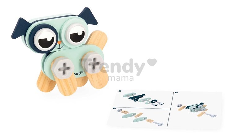 Drevená stavebnica Zvieratká DIY Pet BricoKids Janod 53 dielov J06450