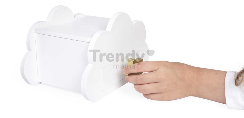 Drevená šperkovnica Jednorožec Jewellery Box Unicorn Janod s náhrdelníkom a náramkom J06462