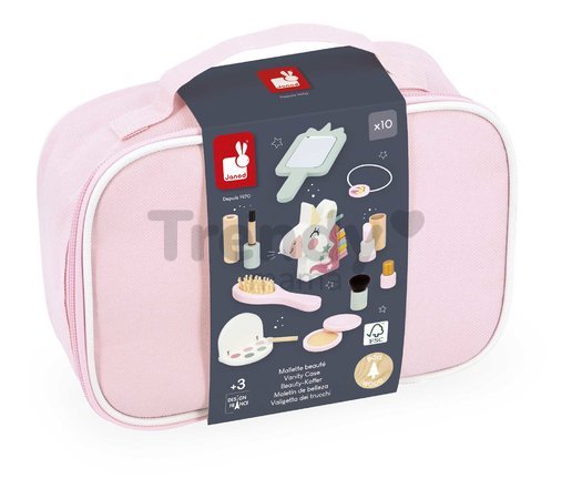 Kozmetický kufrík Jednorožec Vanity Suitcase Unicorn Janod 10 doplnkov