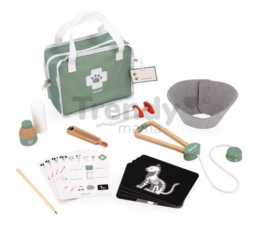 Veterinárny kufrík Veterinary Suitcase Janod 15 doplnkov J06466