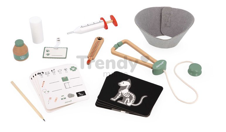 Veterinárny kufrík Veterinary Suitcase Janod 15 doplnkov J06466
