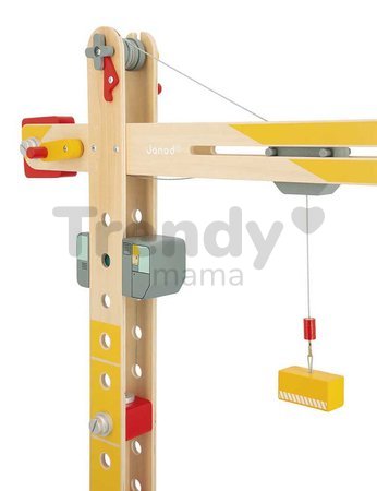 Drevený žeriav Large Crane Bolid Janod 11 dielov J06468