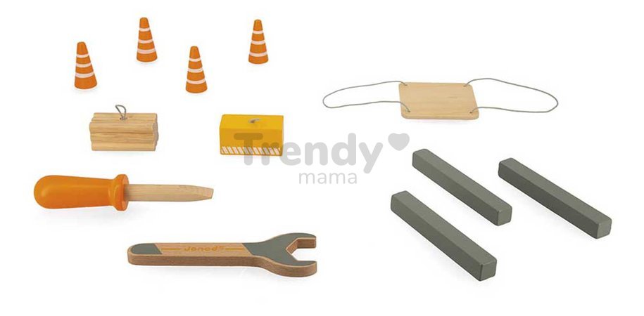 Drevený žeriav Large Crane Bolid Janod 11 dielov J06468