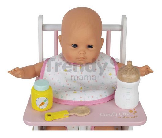 Prebaľovacia taška pre bábiku Nursery and Change Set Janod pre 36-42 cm bábiku 8 doplnkov od 24 mes J06501
