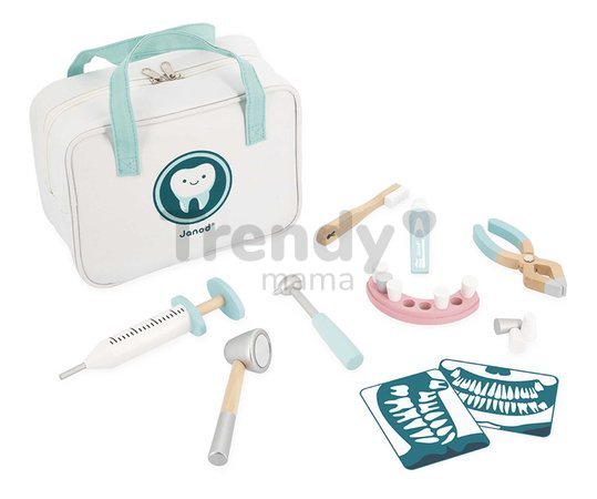 Zubársky kufrík Dentist Set Janod 9 doplnkov J06550