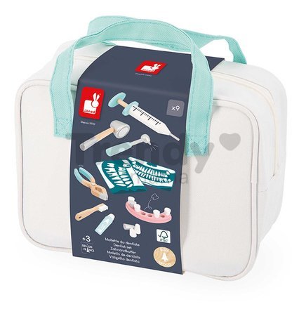 Zubársky kufrík Dentist Set Janod 9 doplnkov J06550