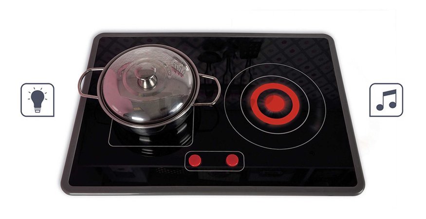 Drevená kuchynka Candy Chic Big Cooker Janod s retro dizajnom ružová 6 doplnkov J06554