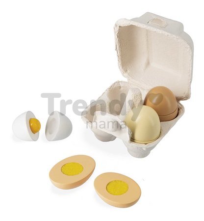 Drevené vajíčka v obale The Little Chef's Eggs Janod 4 magnetické vajíčka J06593