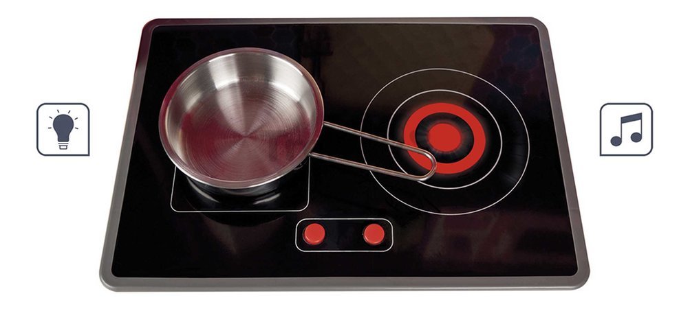Drevená kuchynka Reverso Big Cooker Janod obojstranná s práčovňou 7 doplnkov J06594