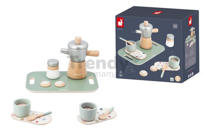 Drevený kávovar Italian-Style Coffee Janod 13 dielov od 24 mes J06630