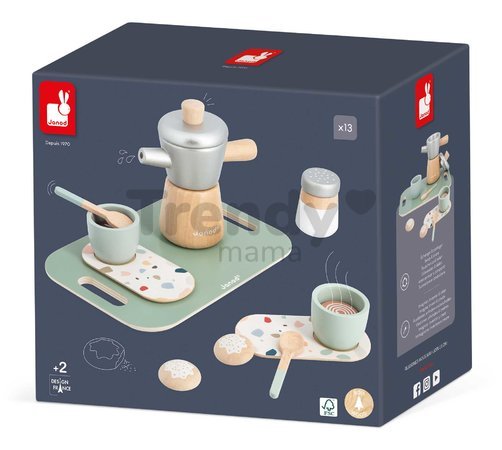 Drevený kávovar Italian-Style Coffee Janod 13 dielov od 24 mes J06630