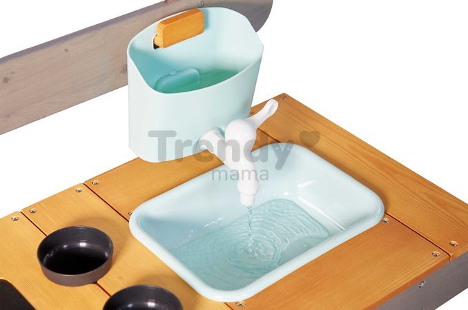 Vonkajšia drevená kuchynka Muddy Lab Outdoor Kitchen Janod 10 doplnkov J06632