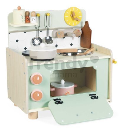 Drevená kuchynka Kitchenette Shiny Grandma Janod 9 doplnkov J06640