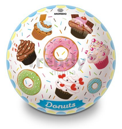 Gumová rozprávková lopta Donuts a Ice Cream Mondo 14 cm