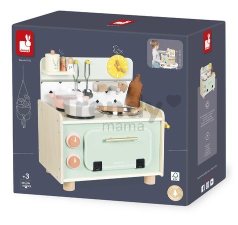 Drevená kuchynka Kitchenette Shiny Grandma Janod 9 doplnkov J06640