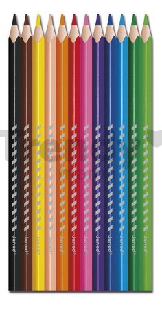 Trojhranné farbičky Colouring Pencils Janod 12 farieb J07408