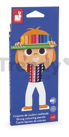 Trojhranné farbičky Colouring Pencils Janod 12 farieb J07408