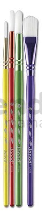 Sada štetcov na výtvarnú výchovu Synthetic Paintbrushes Kit Janod 4 kusy J07410