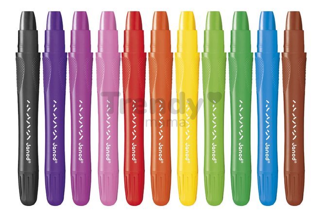 Gélové pastelky Gel Crayons Janod umývateľné 10 farieb J07416