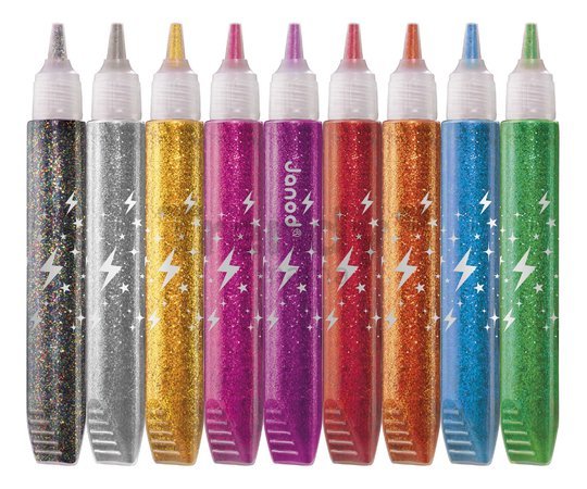 Lepidlo s trblietkami Glitter Glue Janod 9 farieb J07418