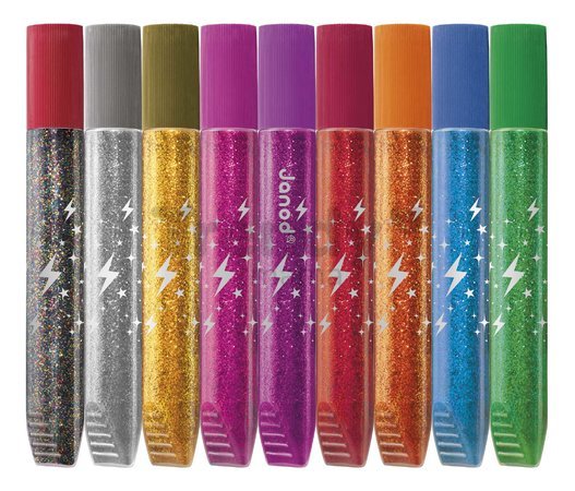 Lepidlo s trblietkami Glitter Glue Janod 9 farieb J07418