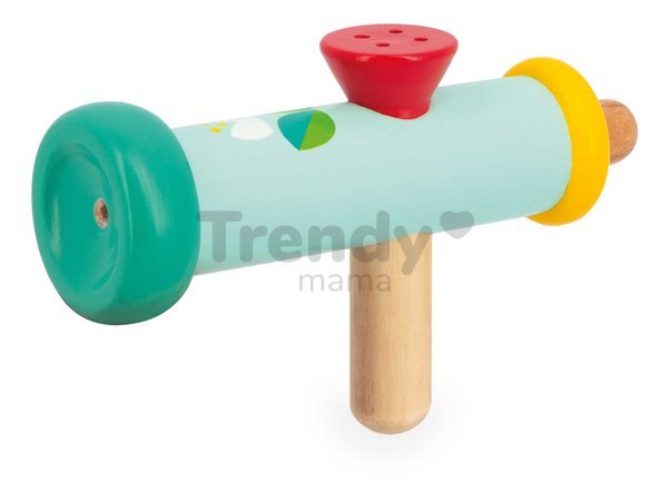 Drevený hudobný nástroj trúbka Trumpet Gioia Janod od 18 mes J07645