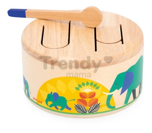 Drevený hudobný nástroj bubon Drum Gioia Janod od 18 mes J07650