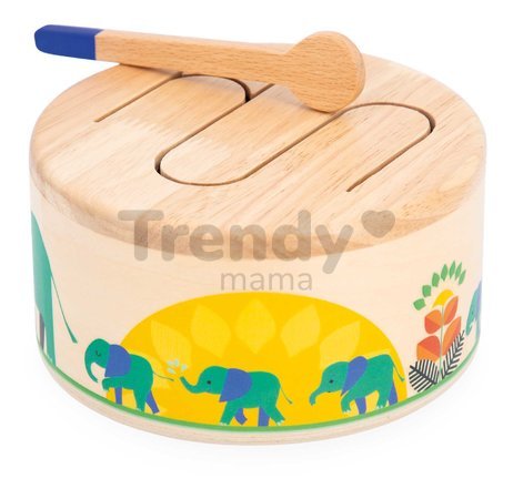 Drevený hudobný nástroj bubon Drum Gioia Janod od 18 mes J07650