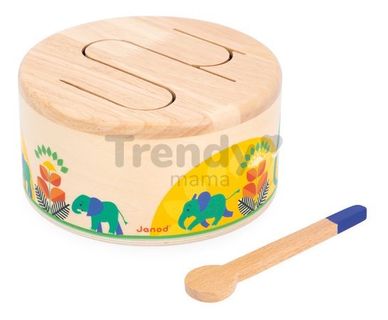 Drevený hudobný nástroj bubon Drum Gioia Janod od 18 mes J07650