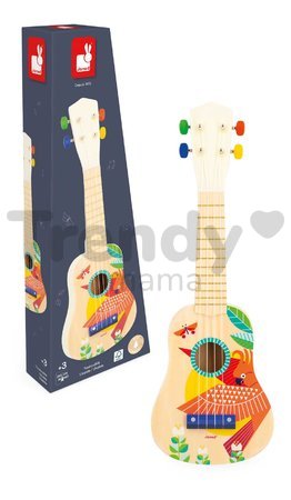 Drevený hudobný nástroj ukulele Gioia Janod so 4 strunami J07652