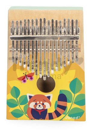 Drevený hudobný nástroj kalimba Gioia Janod 17 klávesov J07659