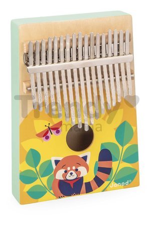 Drevený hudobný nástroj kalimba Gioia Janod 17 klávesov J07659