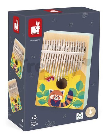 Drevený hudobný nástroj kalimba Gioia Janod 17 klávesov J07659