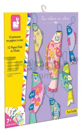 Mini kreatívna sada Ryby Origami Atelier Janod papierové skladačky 12 kusov od 7 rokov J07730