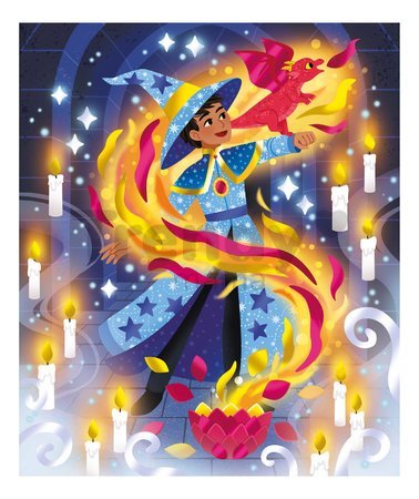 Mini kreatívna sada trblietavé obrázky Magická škola Magic School Atelier Janod od 7 rokov J07732