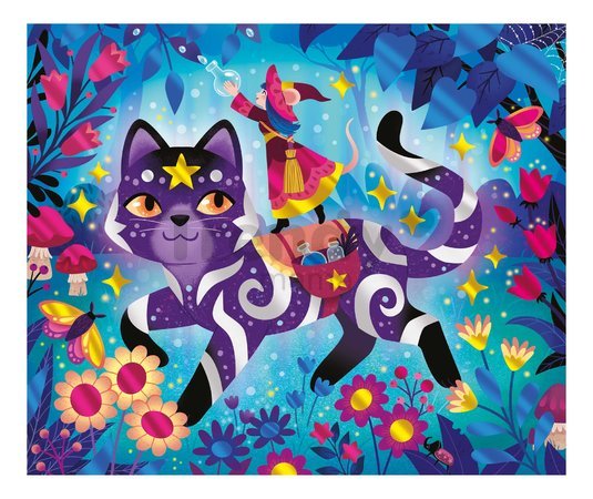 Mini kreatívna sada trblietavé obrázky Magická škola Magic School Atelier Janod od 7 rokov J07732