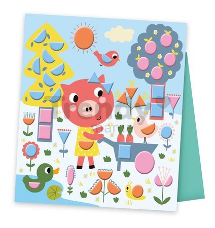 Maxi kreatívna sada geometrické nálepky My Arts&Crafts Geometric Stickers Atelier Janod 9-dielna J07740