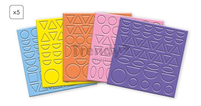 Maxi kreatívna sada geometrické nálepky My Arts&Crafts Geometric Stickers Atelier Janod 9-dielna J07740