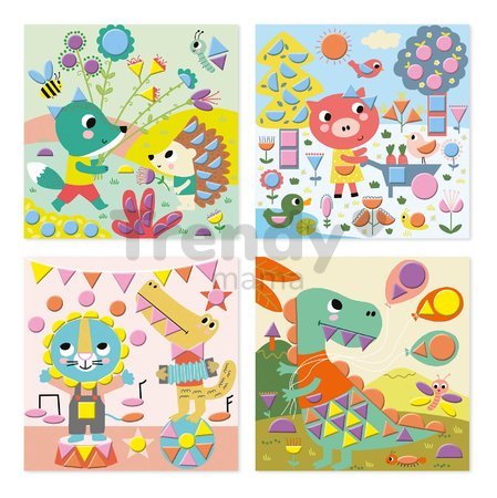 Maxi kreatívna sada geometrické nálepky My Arts&Crafts Geometric Stickers Atelier Janod 9-dielna J07740