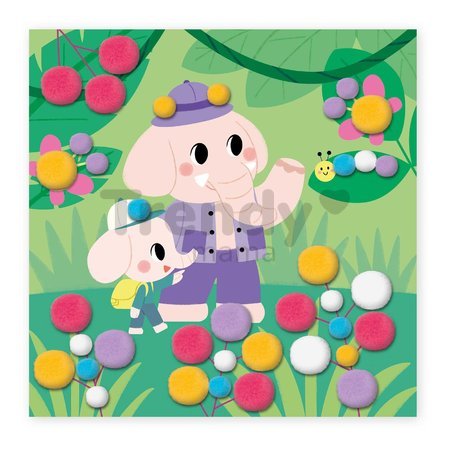 Maxi kreatívna sada brmbolce My Arts&Crafts Pompoms Atelier Janod 54-dielna J07741