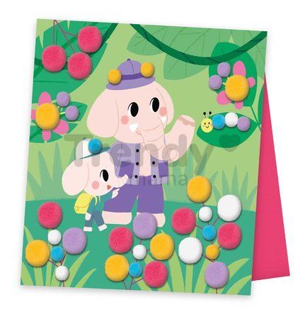 Maxi kreatívna sada brmbolce My Arts&Crafts Pompoms Atelier Janod 54-dielna J07741