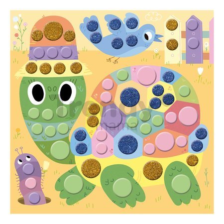 Maxi kreatívna sada okrúhle nálepky My Arts&Crafts Round Stickers Atelier Janod 9-dielna od 4 rokov J07742