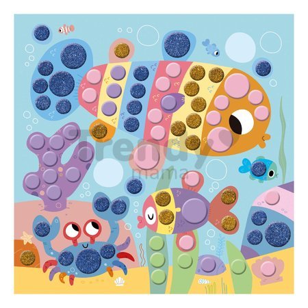 Maxi kreatívna sada okrúhle nálepky My Arts&Crafts Round Stickers Atelier Janod 9-dielna od 4 rokov J07742