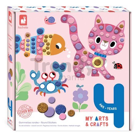 Maxi kreatívna sada okrúhle nálepky My Arts&Crafts Round Stickers Atelier Janod 9-dielna od 4 rokov J07742