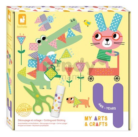 Maxi kreatívna sada strihanie a nalepovanie My Arts&Crafts Cutting and Sticking Atelier Janod 12-dielna od 4 rokov J07743