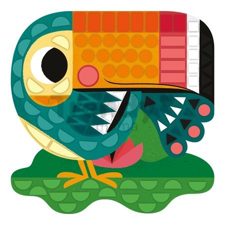 Maxi kreatívna sada nalepovanie zvieratká My Arts&Crafts Stickers and Decors Atelier Janod 10-dielna od 5 rokov J07744